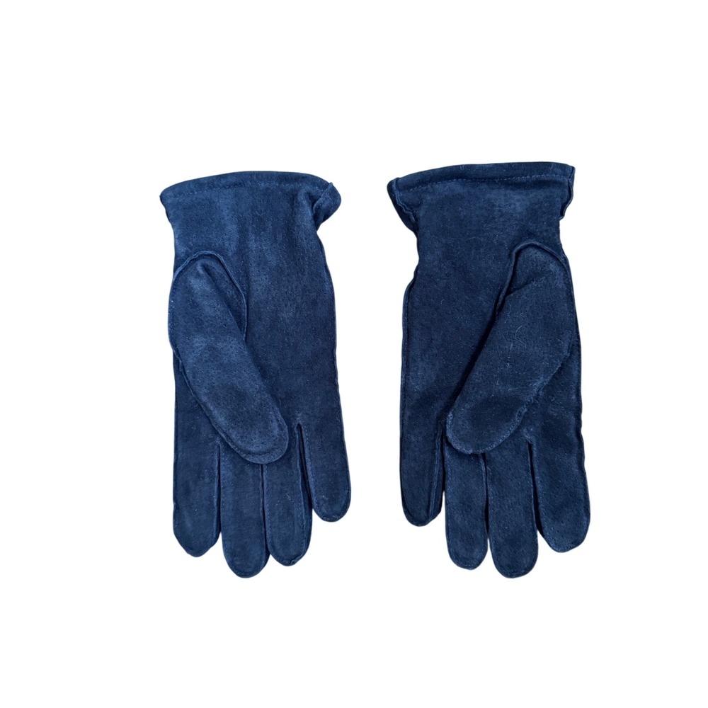 Isotoner Mens Black‎ Genuine Leather Thinsulate Lined Suede Gloves Size Small